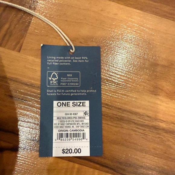 Universal thread straw pink orange tan bucket bag crossbody, hand bag resort - Picture 4 of 6